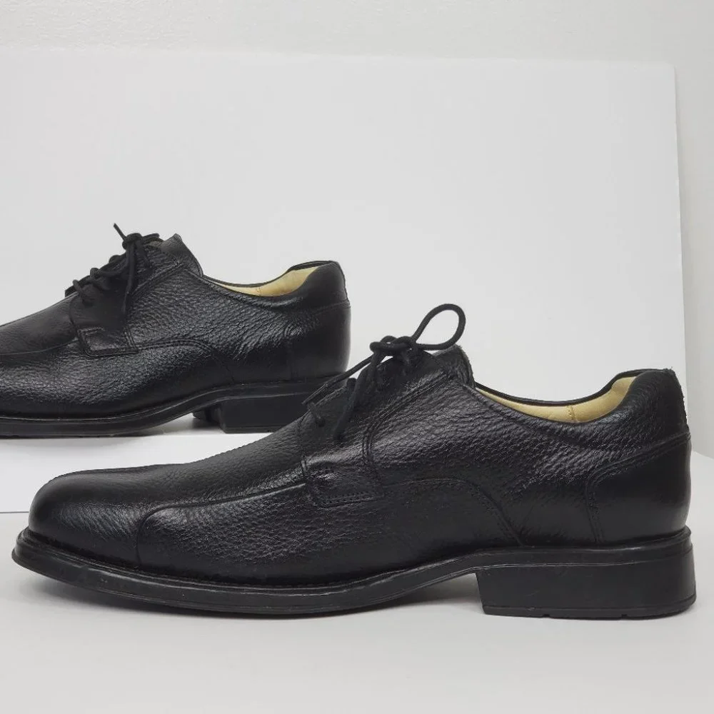 Belvedere Black Bay Ridge Leather Men's Dress Shoe Size 10EEE